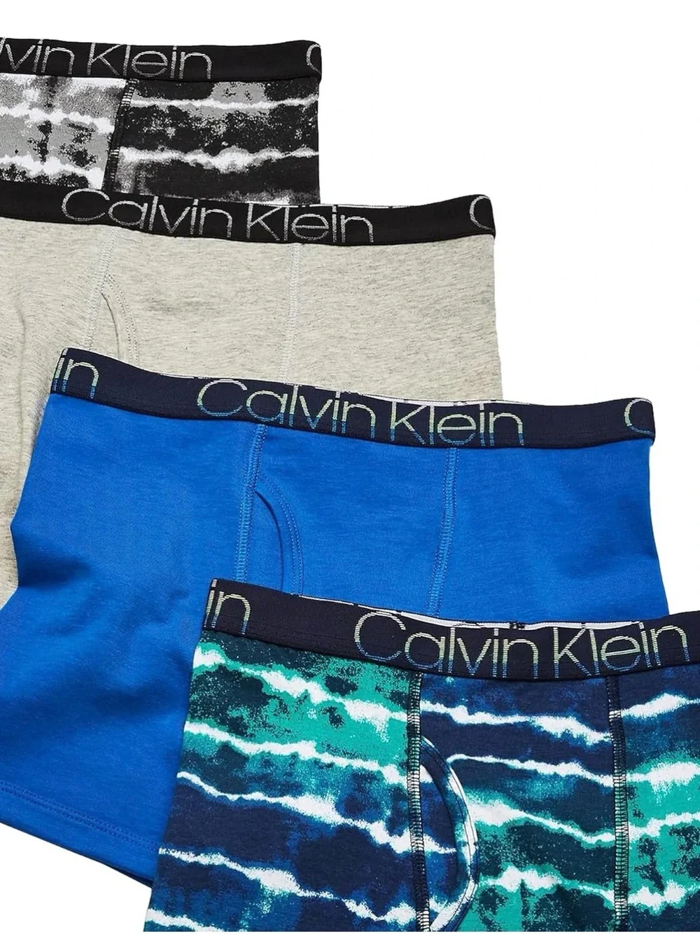 Calvin Klein Boys Underwear Four Pack Boxer Brief Value Pack Boys Size M 8/10